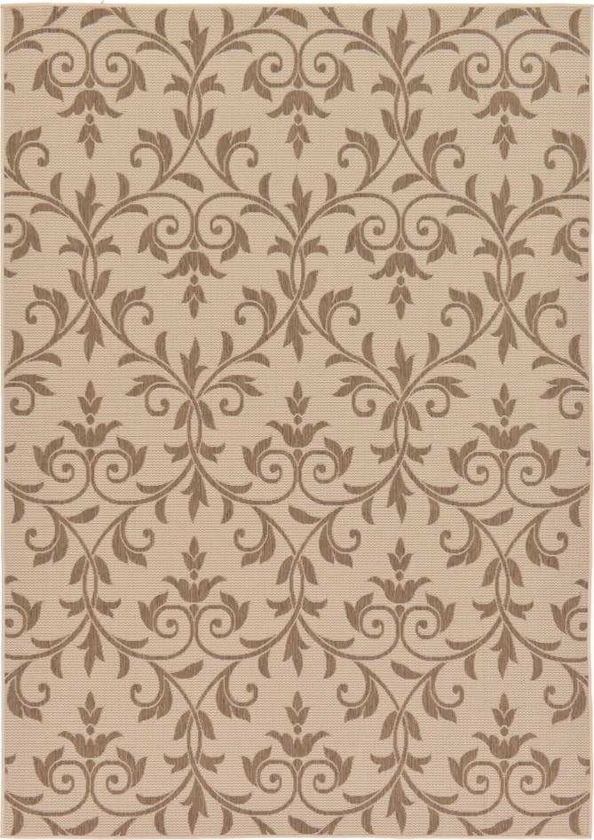 Detail image of 7' x 10' Easy-Clean Botanical Indoor / Outdoor Rug