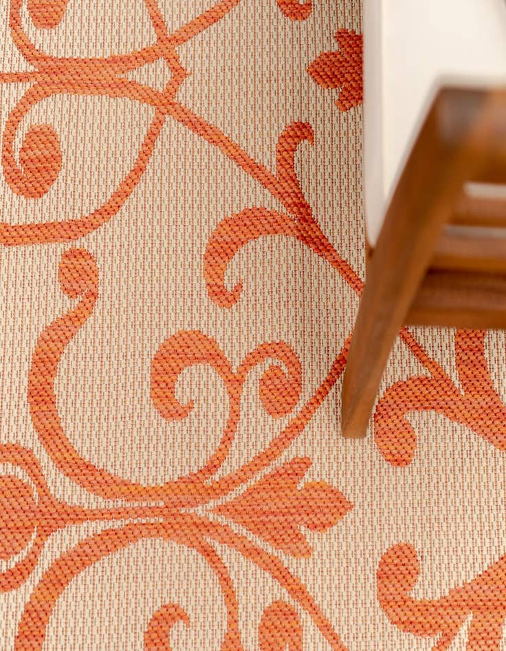 Detail image of 5' 3 x 8'  Washable Botanical Indoor / Outdoor Rug