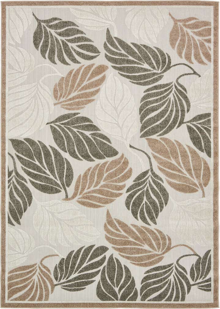 7' x 10' Easy-Clean Botanical Indoor / Outdoor Rug