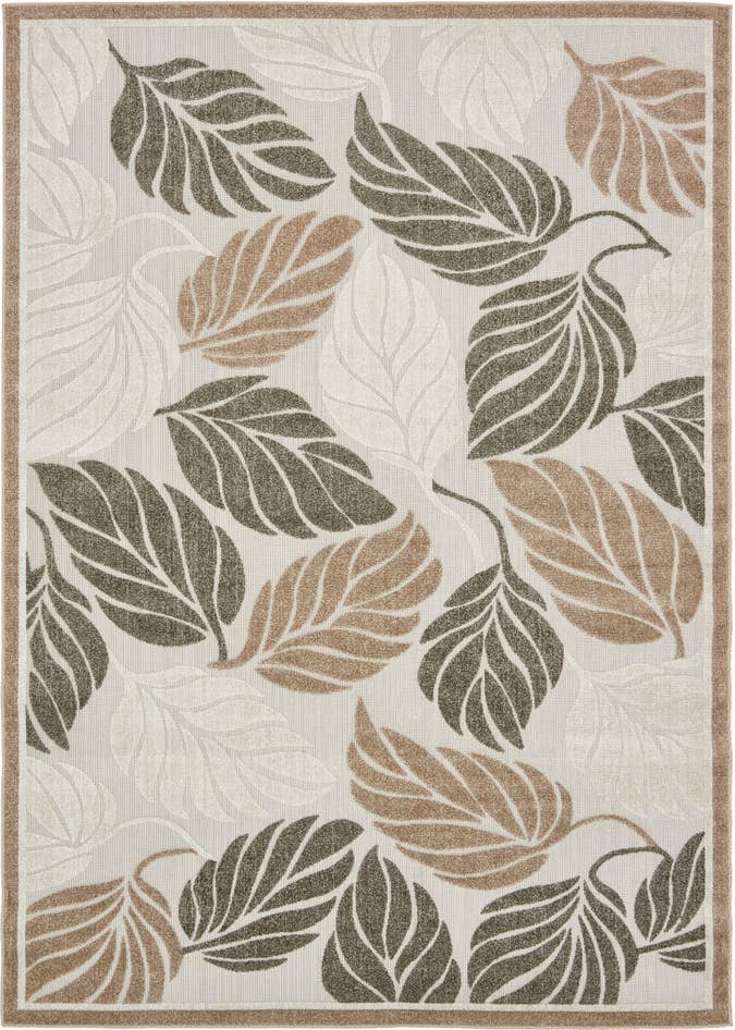 Detail image of 7' x 10' Easy-Clean Botanical Indoor / Outdoor Rug