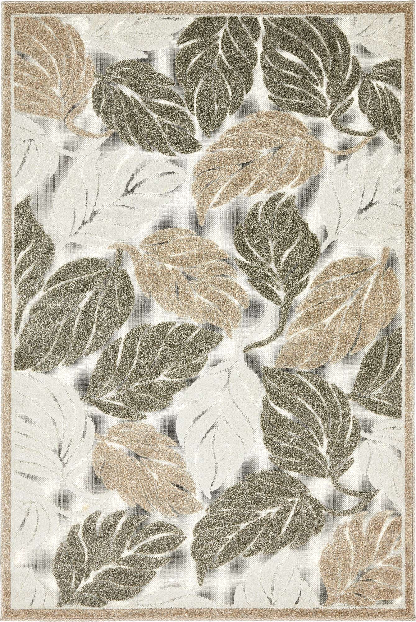 4' x 6' Easy-Clean Botanical Indoor / Outdoor Rug