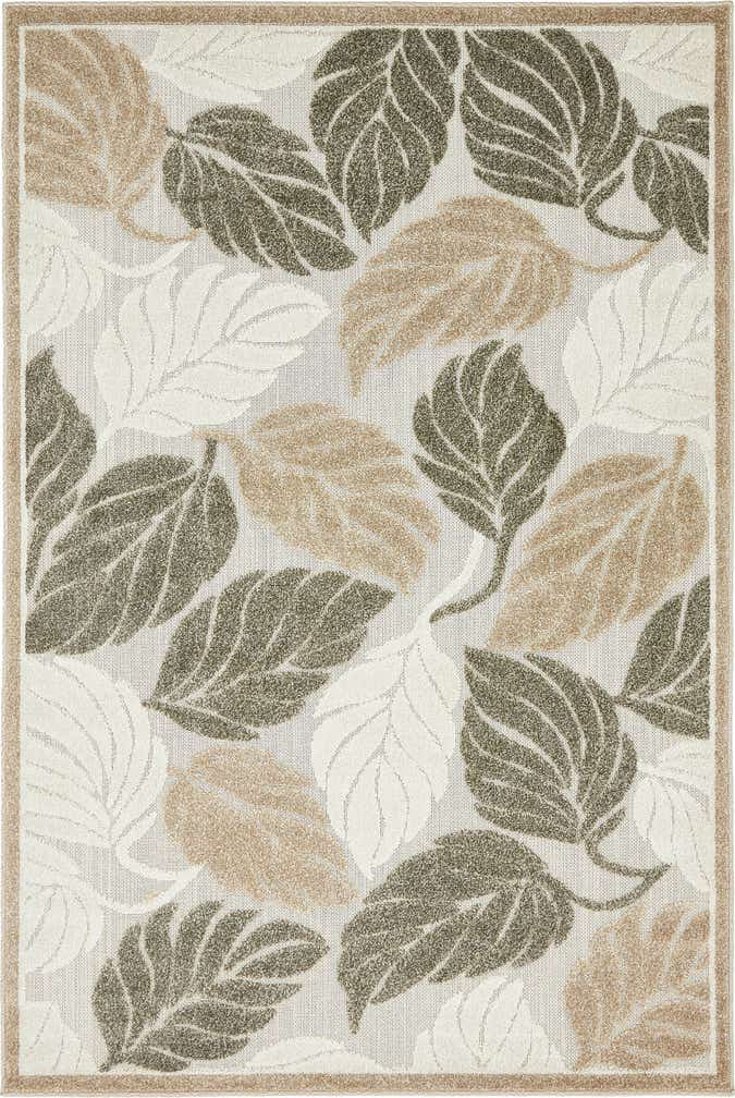 4' x 6' Easy-Clean Botanical Indoor / Outdoor Rug