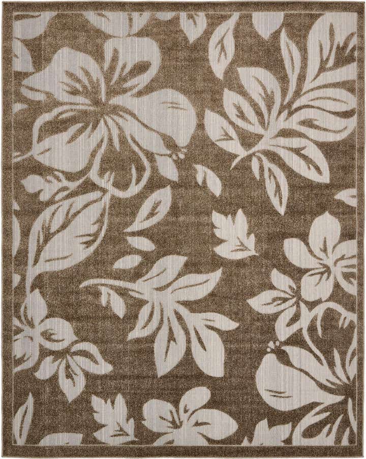 8' x 10' Easy-Clean Botanical Indoor / Outdoor Rug
