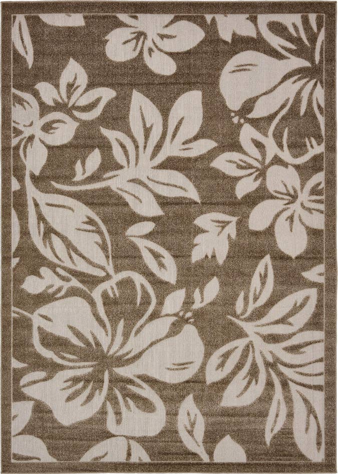 Detail image of 7' x 10' Easy-Clean Botanical Indoor / Outdoor Rug