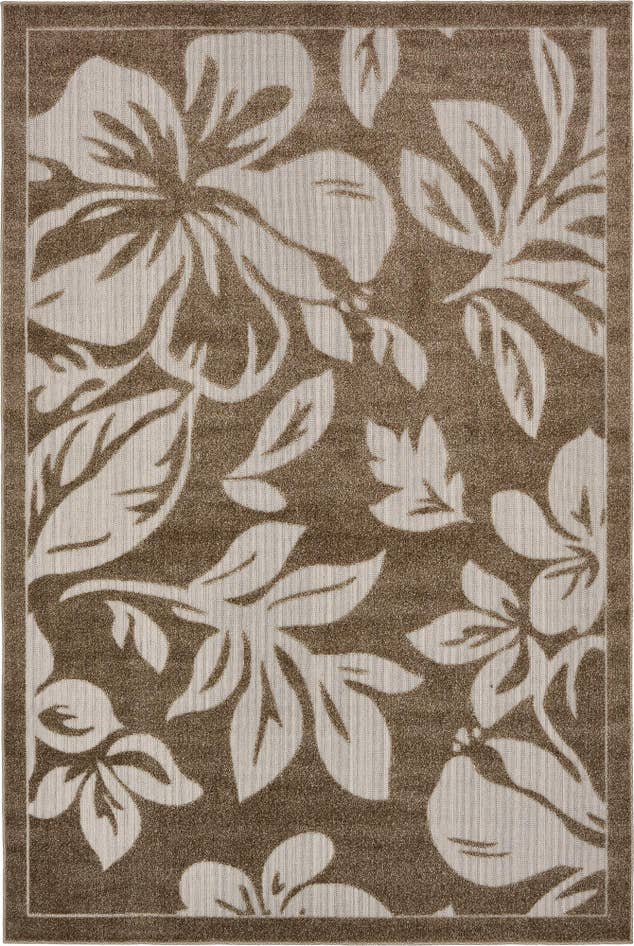 Detail image of 6' x 9' Easy-Clean Botanical Indoor / Outdoor Rug