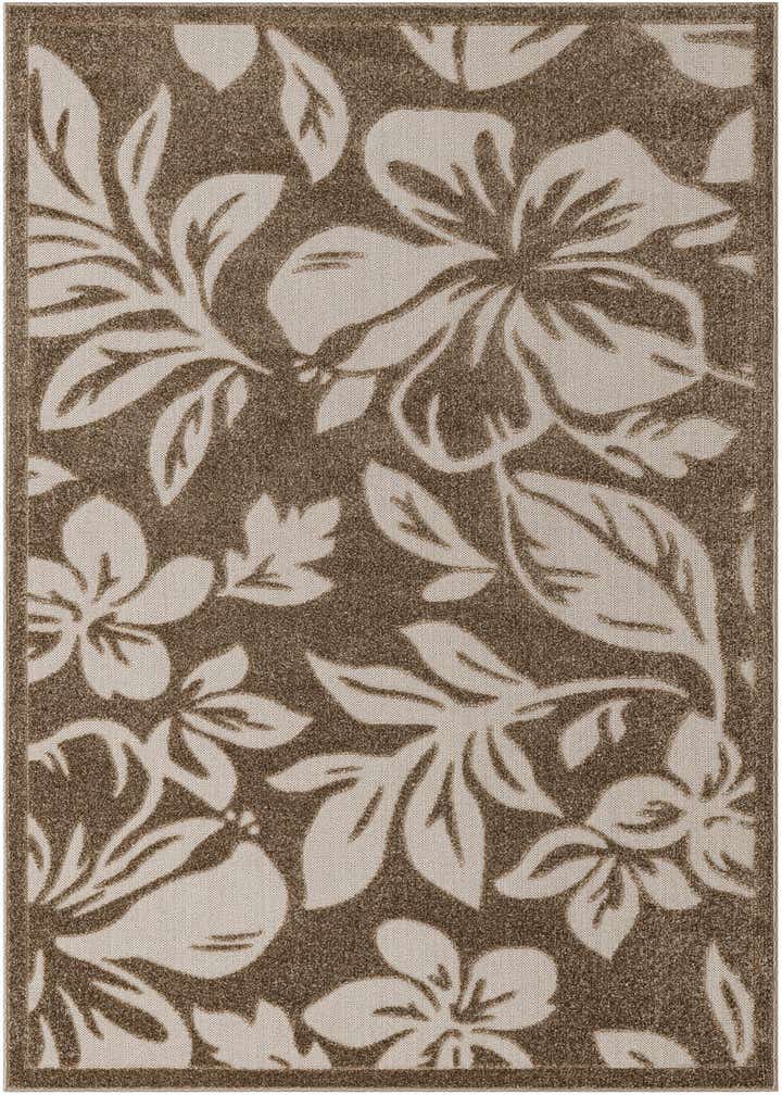5' x 8' Easy-Clean Botanical Indoor / Outdoor Rug