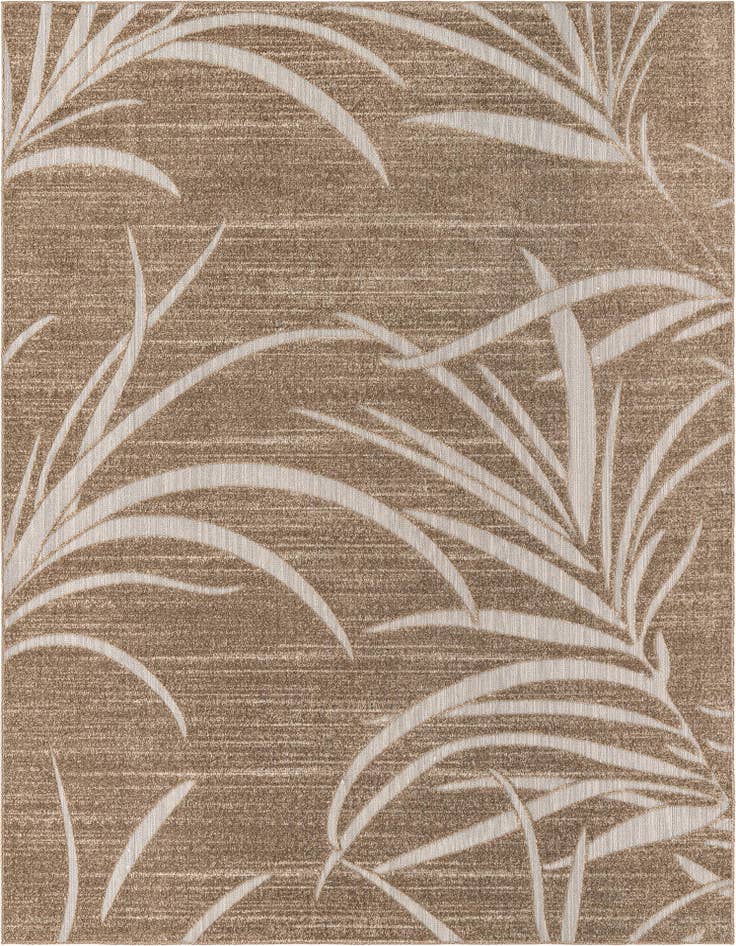 Detail image of 8' x 10' Easy-Clean Botanical Indoor / Outdoor Rug