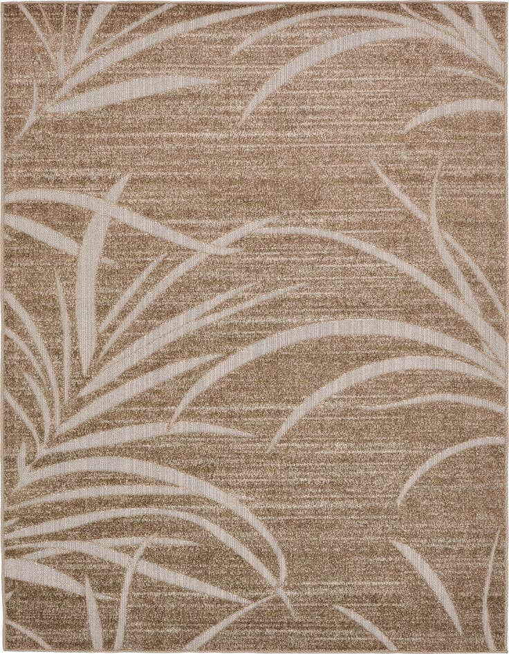 Detail image of 6' x 9' Easy-Clean Botanical Indoor / Outdoor Rug