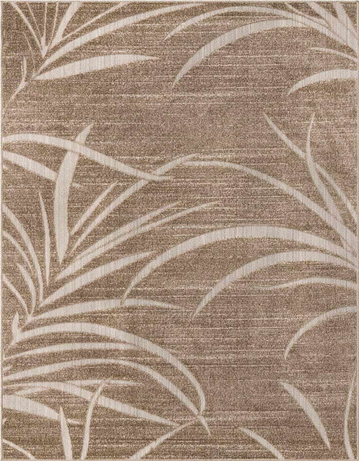 Detail image of 5' x 8' Easy-Clean Botanical Indoor / Outdoor Rug