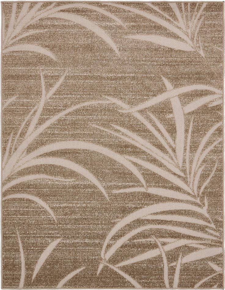 Detail image of 4' x 6' Easy-Clean Botanical Indoor / Outdoor Rug