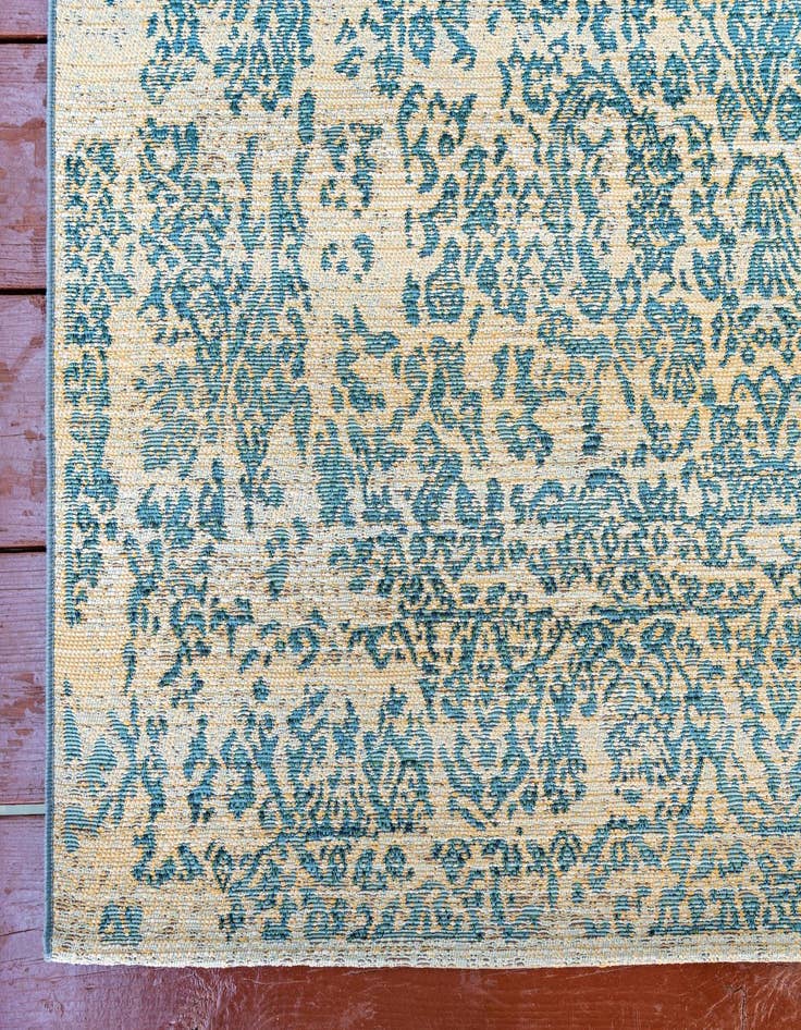 Detail image of 10' x 12'  Washable Botanical Indoor / Outdoor Rug