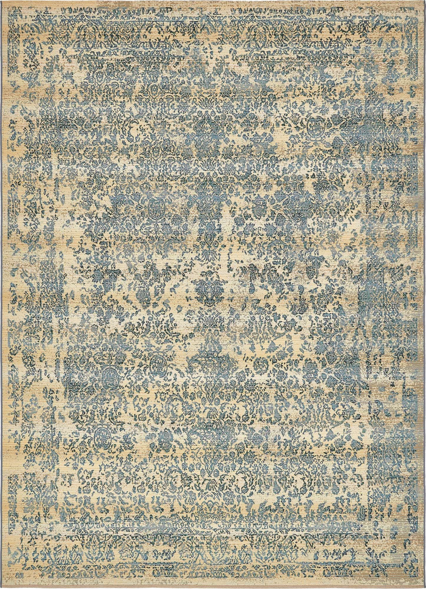 8' x 11' 4 Easy-Clean Botanical Indoor / Outdoor Rug