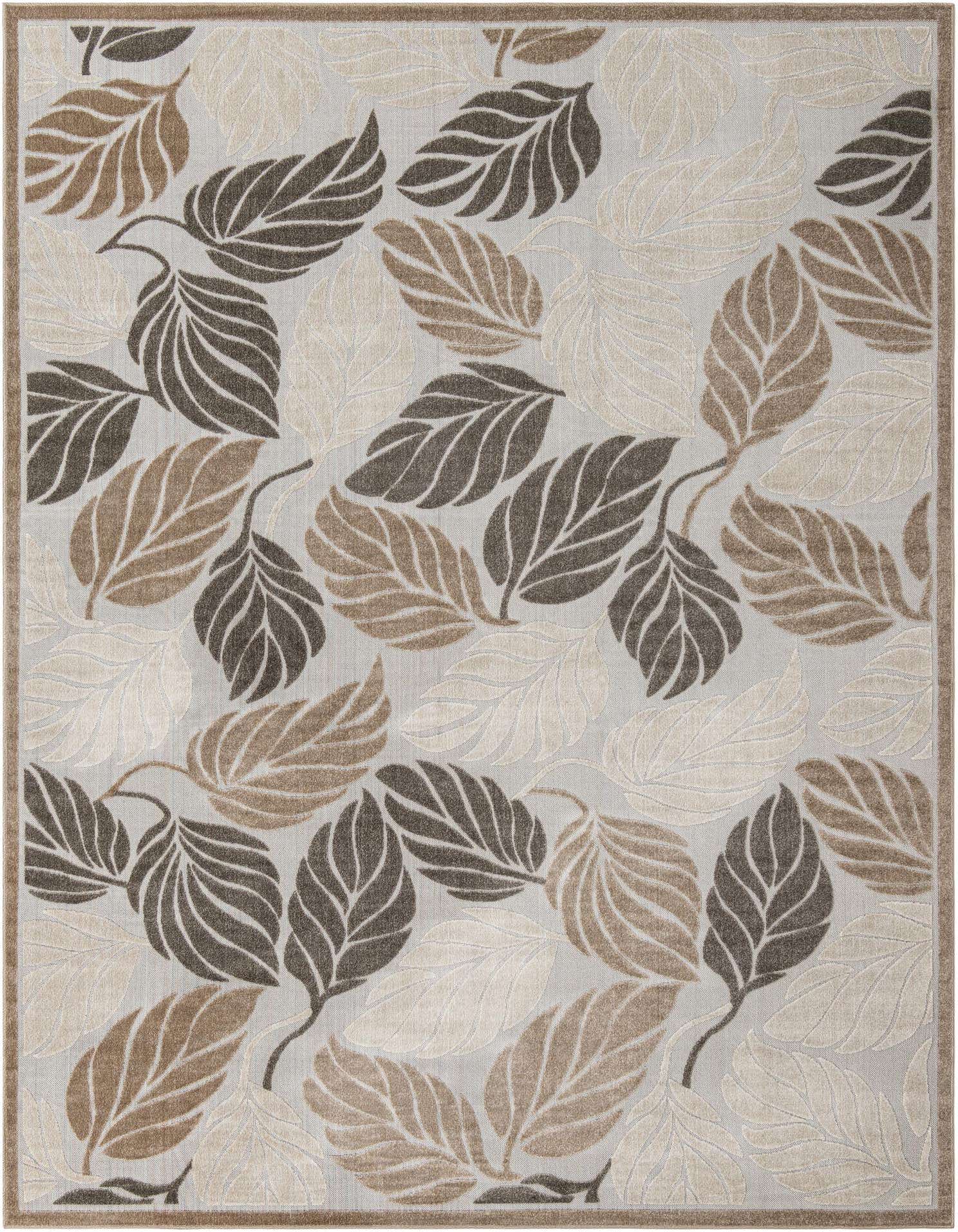 10' x 13' Easy-Clean Botanical Indoor / Outdoor Rug
