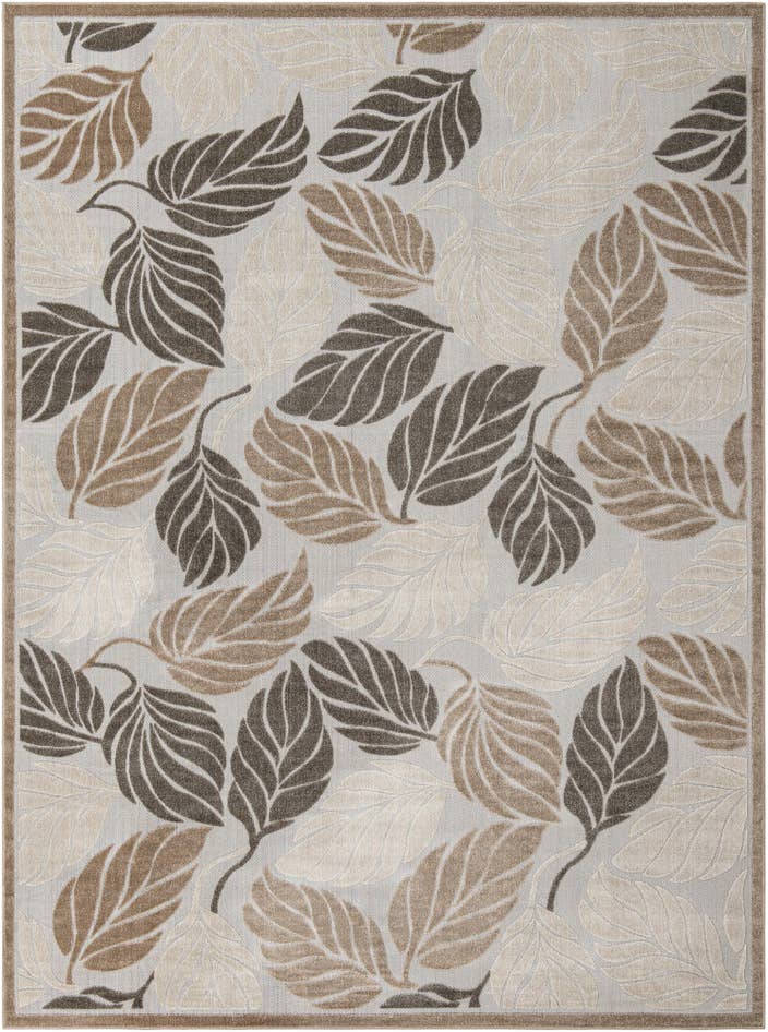 Detail image of 10' x 13' Easy-Clean Botanical Indoor / Outdoor Rug