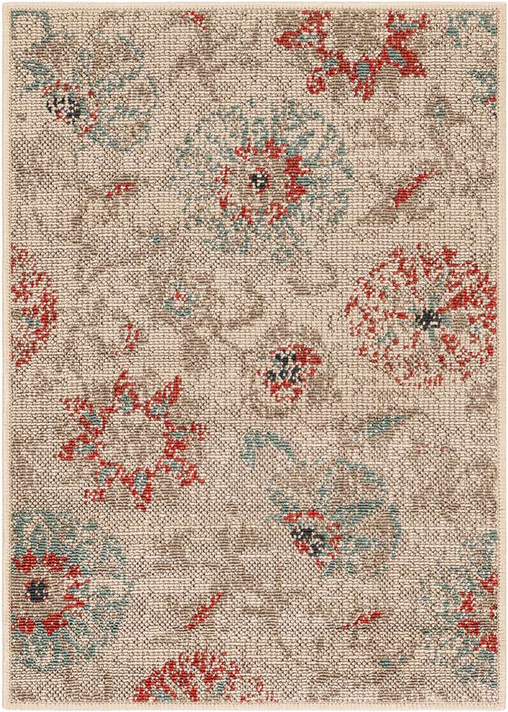 2' x 3' Easy-Clean Botanical Indoor / Outdoor Rug