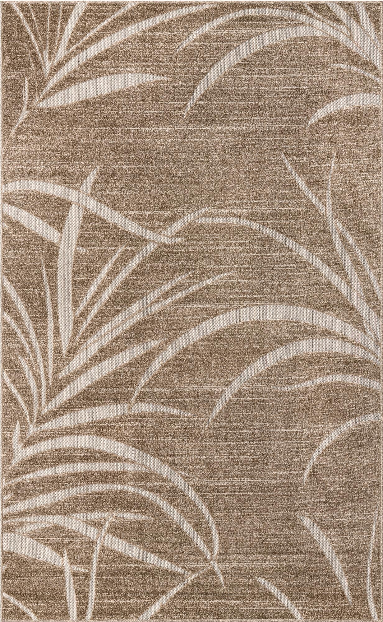 Primary image 5' x 8'  Washable Botanical Indoor / Outdoor Rug