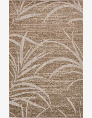 6' x 9' Easy-Clean Botanical Indoor / Outdoor Rug