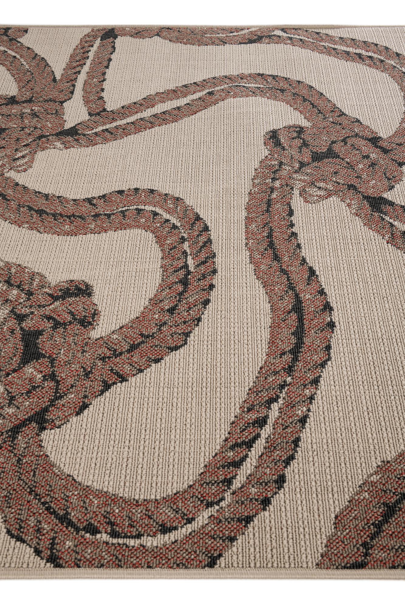 5' 3 x 7' 7 Easy-Clean Coastal Indoor / Outdoor Rug