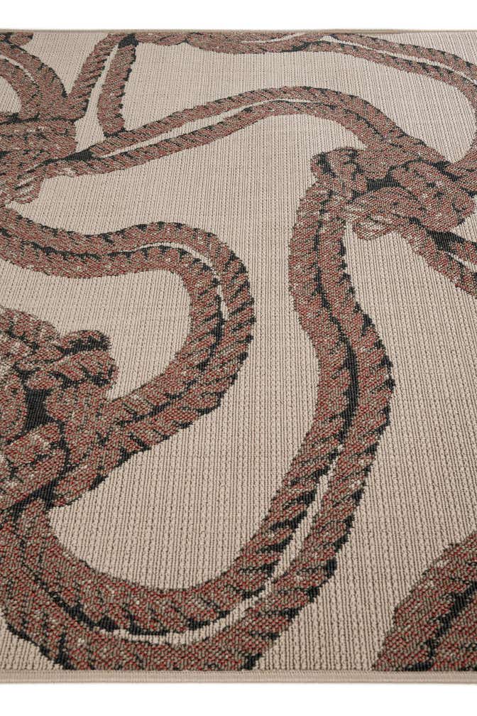 5' 3 x 7' 7 Easy-Clean Coastal Indoor / Outdoor Rug