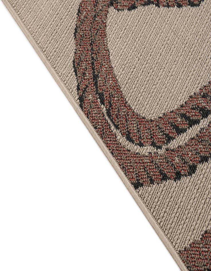 Detail image of 5' 3 x 7' 7  Washable Coastal Indoor / Outdoor Rug