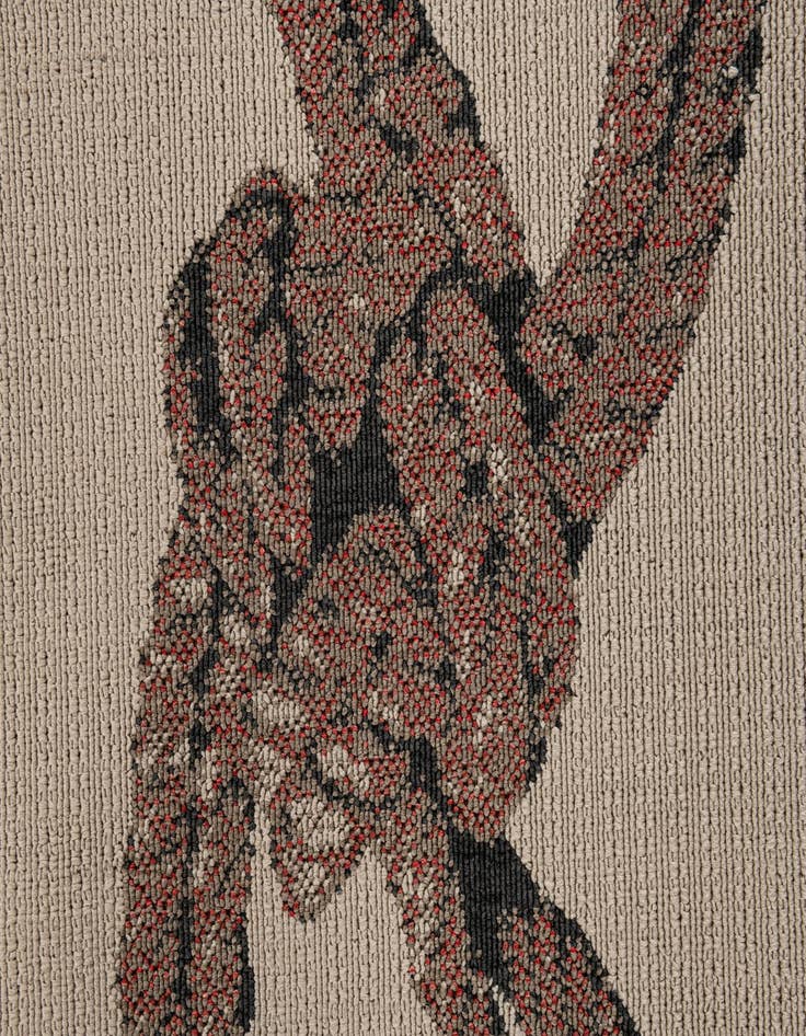 Detail image of 5' 3 x 7' 7  Washable Coastal Indoor / Outdoor Rug