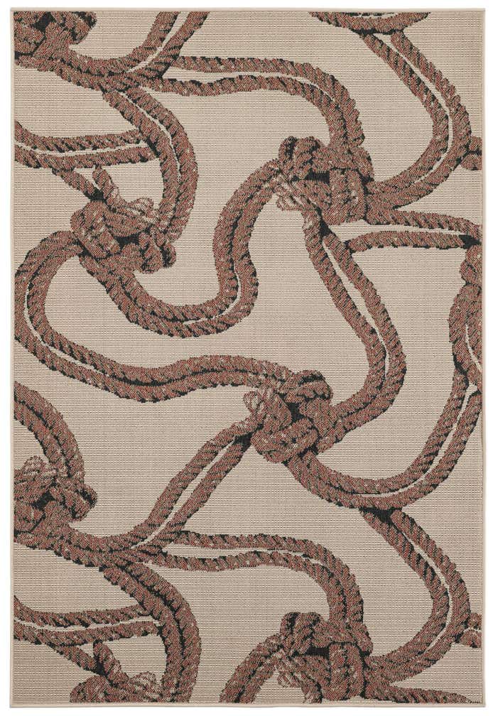 5' 3 x 7' 7 Easy-Clean Coastal Indoor / Outdoor Rug