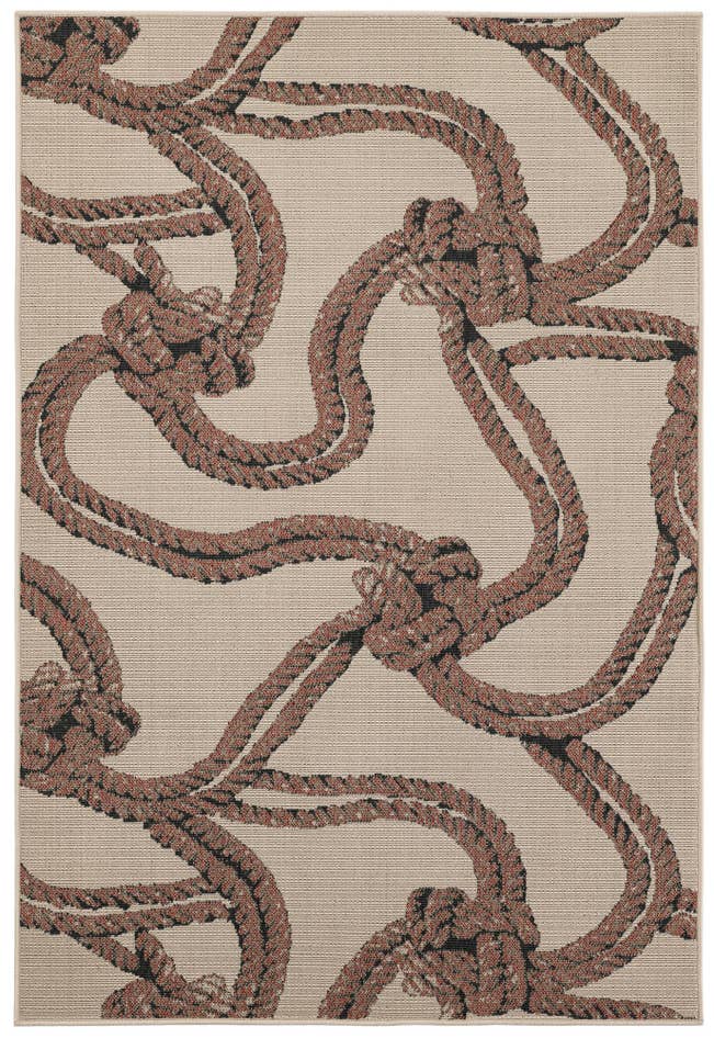 Detail image of 5' 3 x 7' 7 Easy-Clean Coastal Indoor / Outdoor Rug