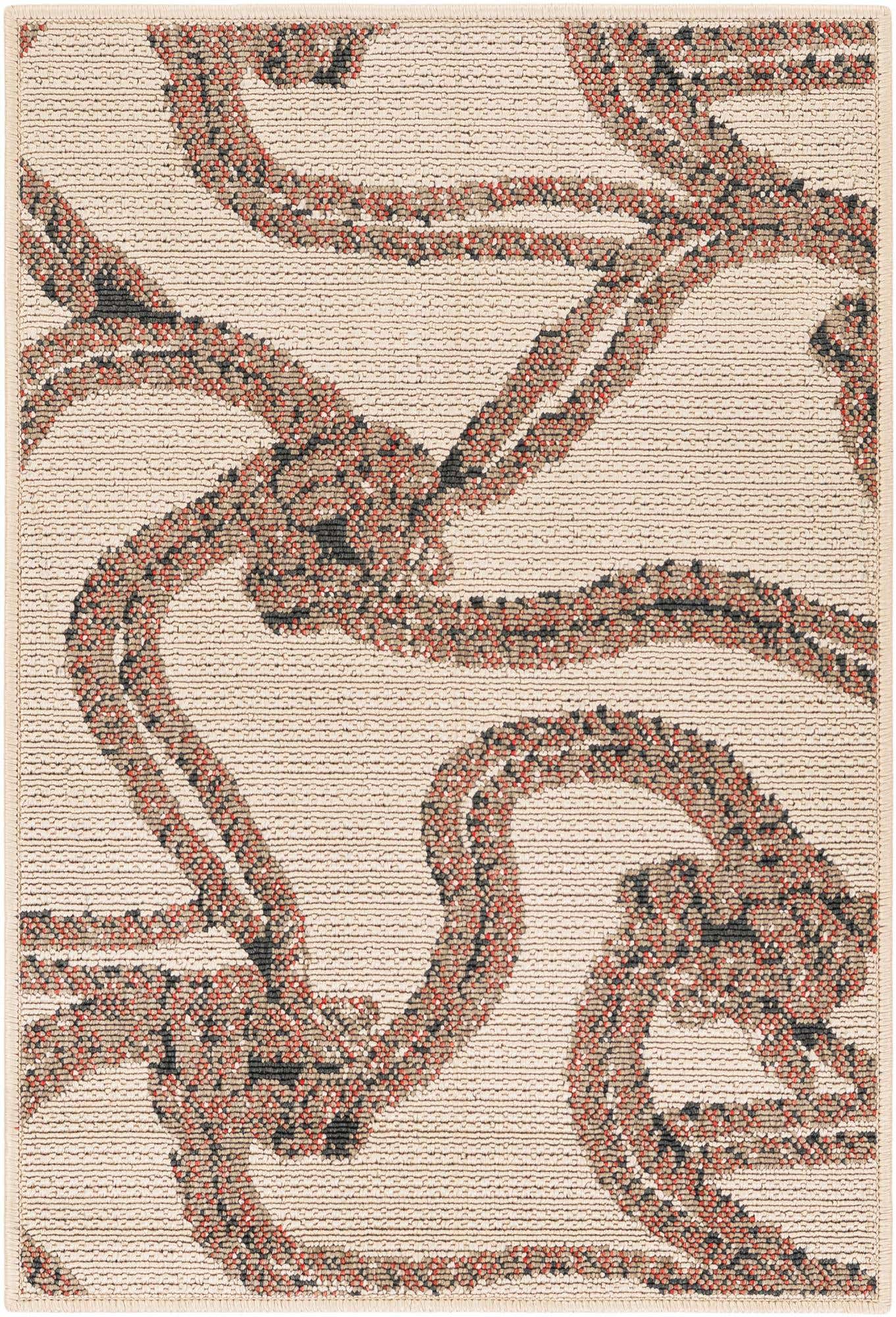 2' x 3' Easy-Clean Coastal Indoor / Outdoor Rug