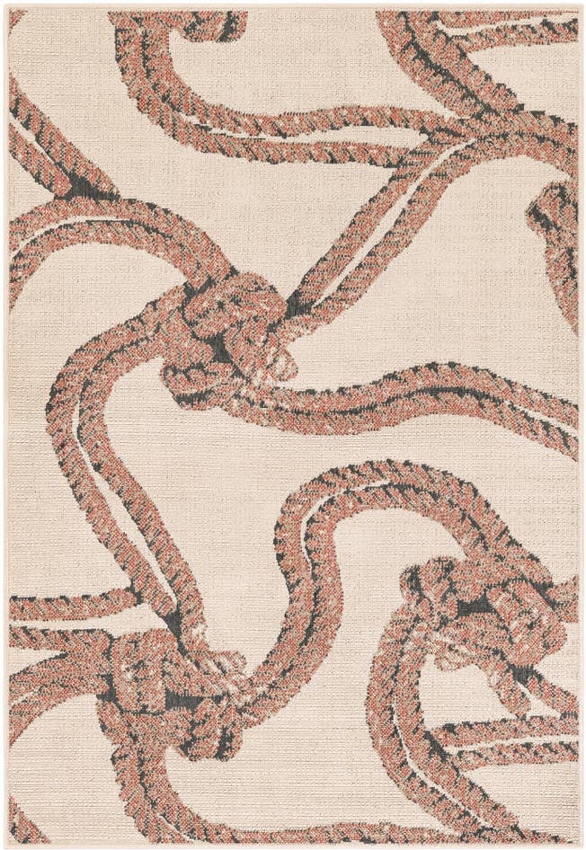 Detail image of 4' x 6' Easy-Clean Coastal Indoor / Outdoor Rug