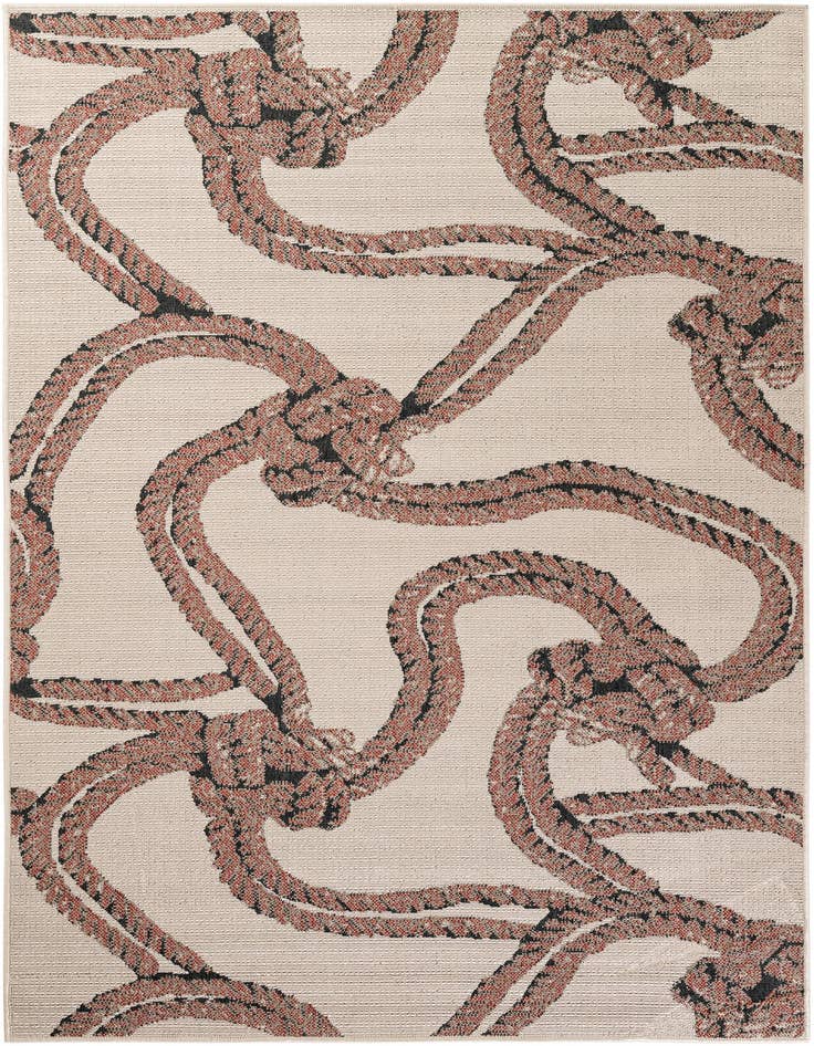 Detail image of 5' x 8' Easy-Clean Coastal Indoor / Outdoor Rug