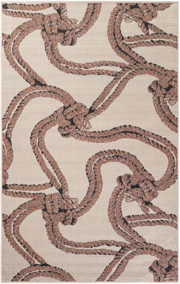 Detail image of 5' x 8' Easy-Clean Coastal Indoor / Outdoor Rug