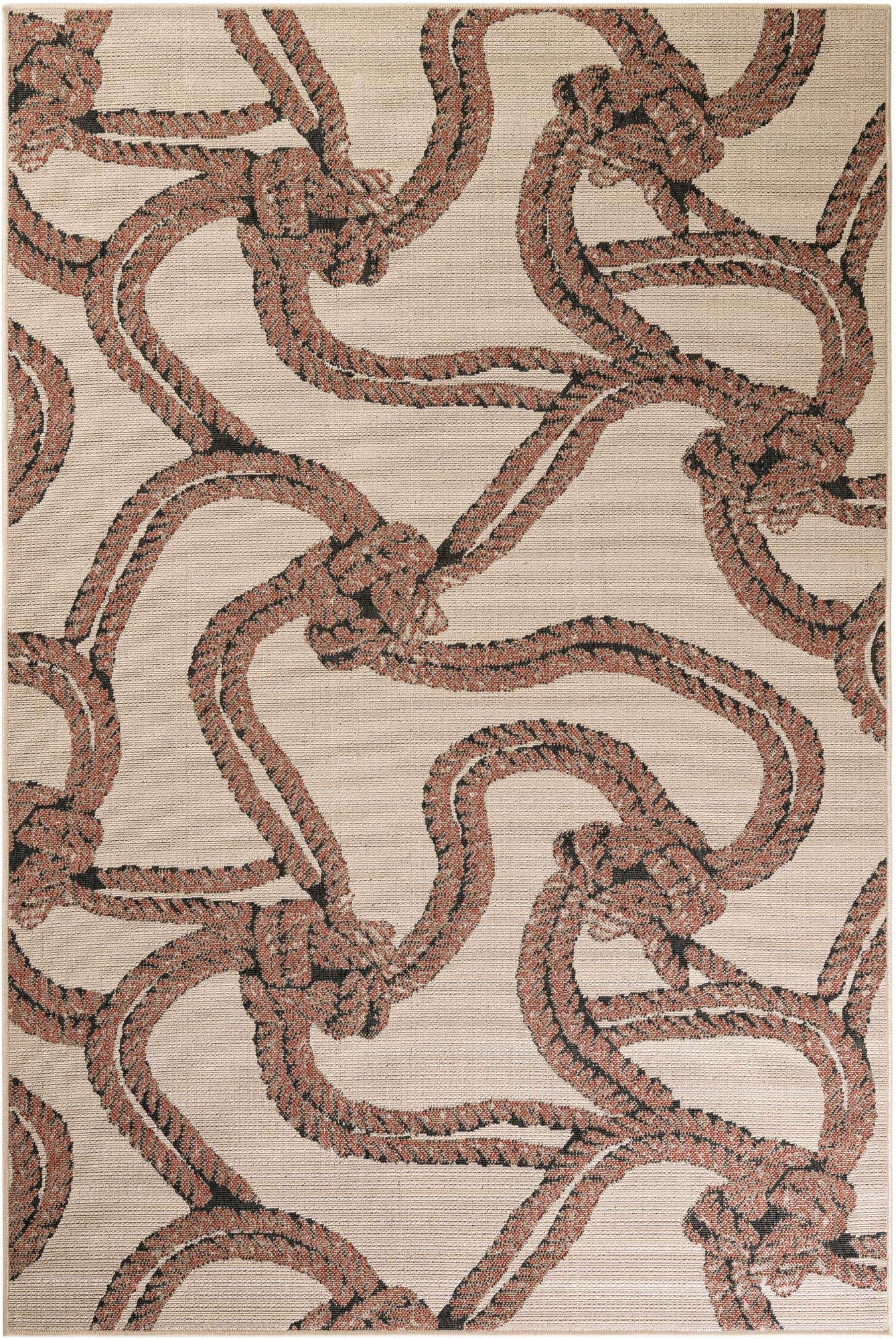 6' x 9' Easy-Clean Coastal Indoor / Outdoor Rug