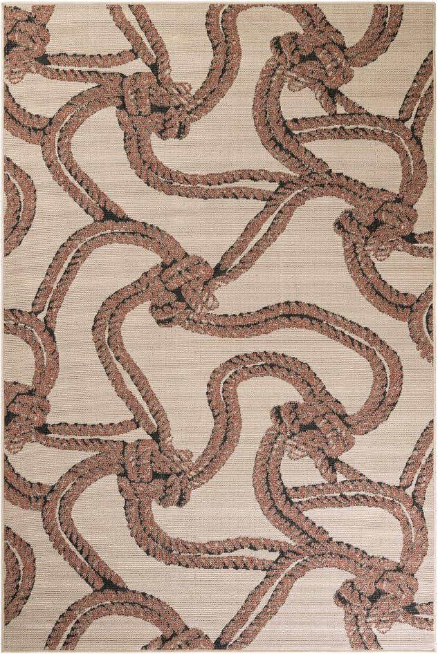Detail image of 6' x 9' Easy-Clean Coastal Indoor / Outdoor Rug