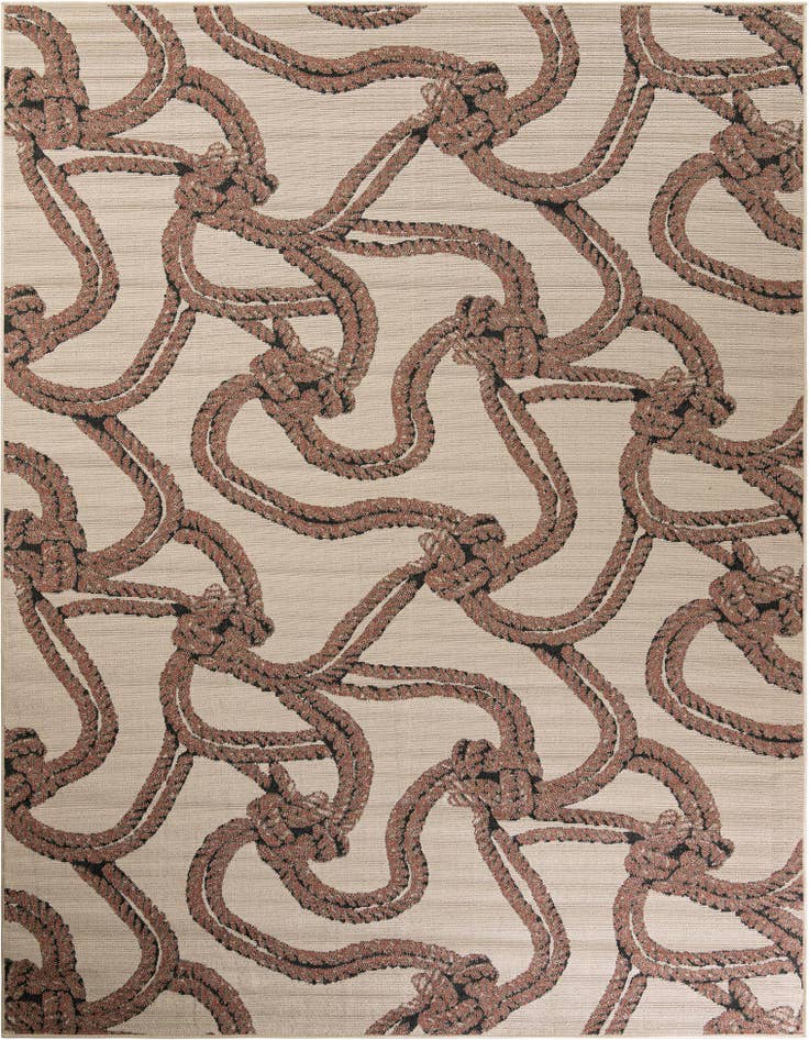 Detail image of 9' x 12' Easy-Clean Coastal Indoor / Outdoor Rug