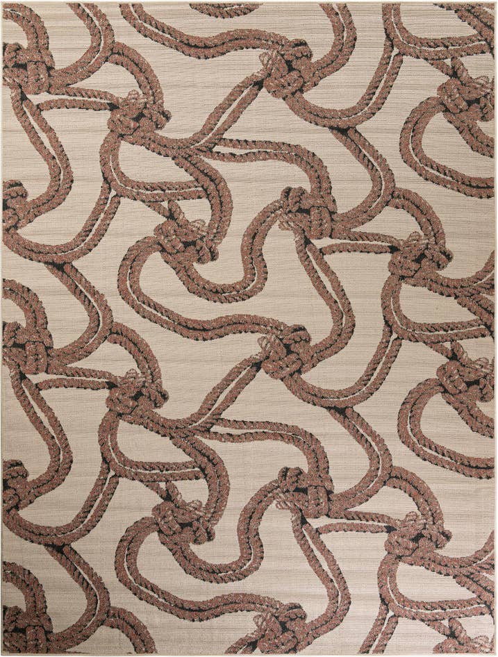 Detail image of 9' x 12' Easy-Clean Coastal Indoor / Outdoor Rug
