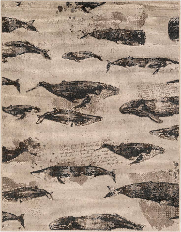 Detail image of 4' x 6' Easy-Clean Coastal Indoor / Outdoor Rug