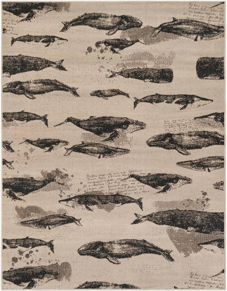 Detail image of 5' x 8' Easy-Clean Coastal Indoor / Outdoor Rug