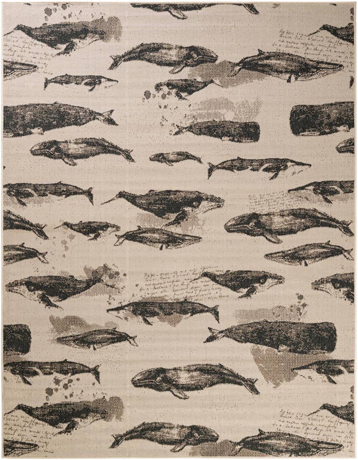 Detail image of 6' x 9' Easy-Clean Coastal Indoor / Outdoor Rug