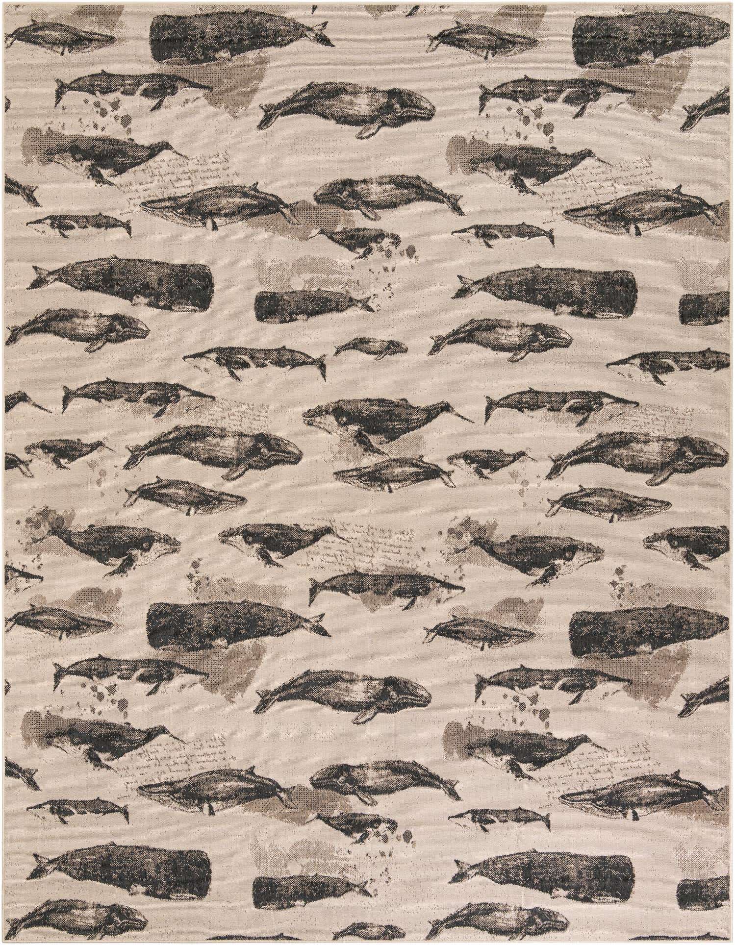 9' x 12' Easy-Clean Coastal Indoor / Outdoor Rug
