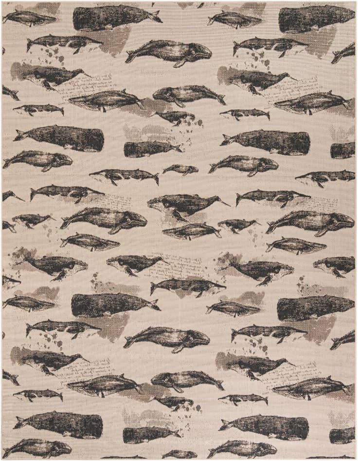Detail image of 9' x 12' Easy-Clean Coastal Indoor / Outdoor Rug