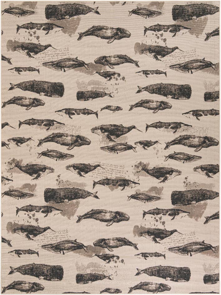 Detail image of 9' x 12' Easy-Clean Coastal Indoor / Outdoor Rug