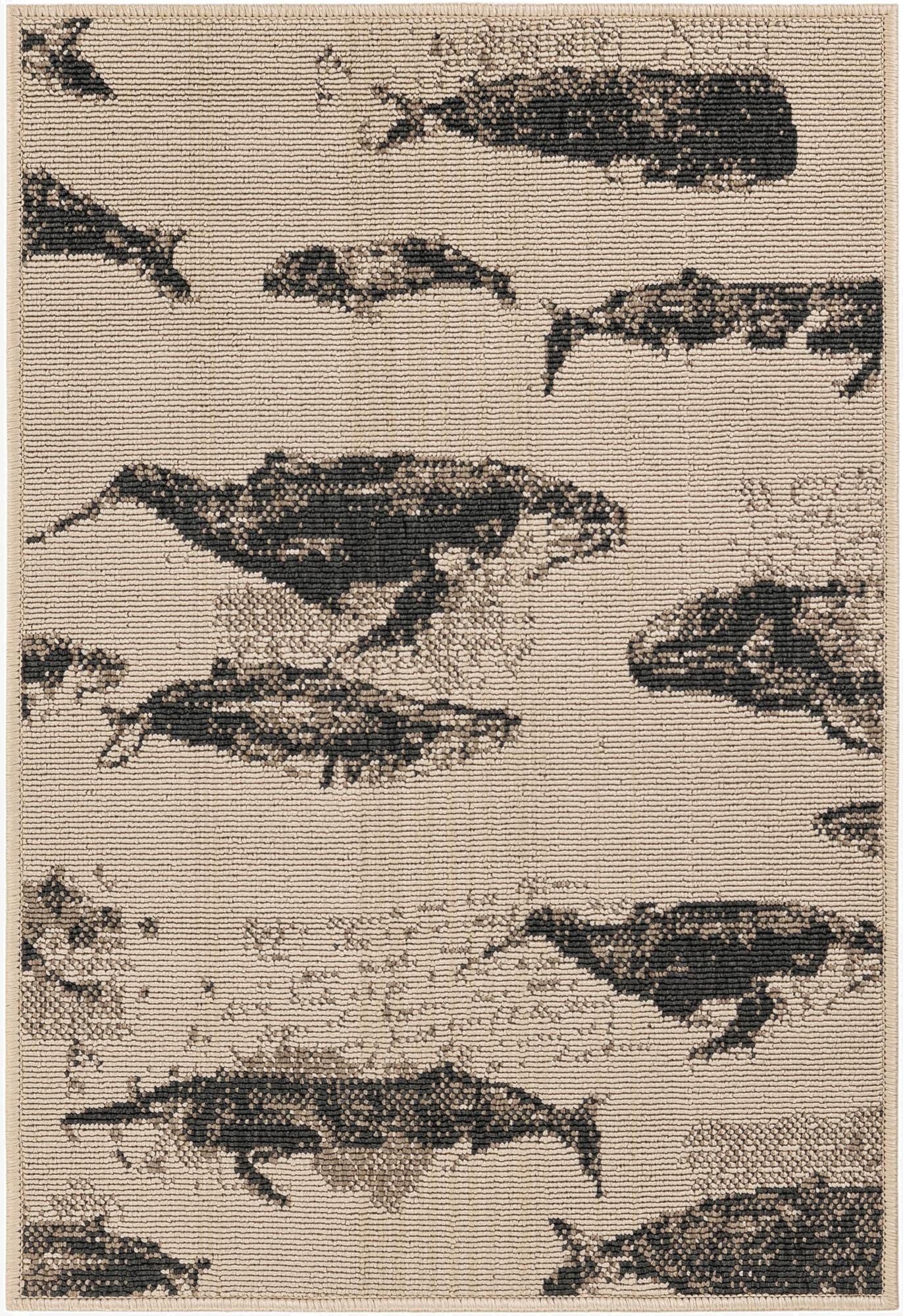 2' x 3'  Washable Coastal Indoor / Outdoor Rug