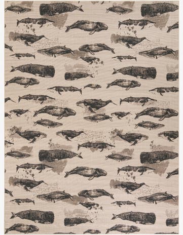 9' x 12' Easy-Clean Coastal Indoor / Outdoor Rug