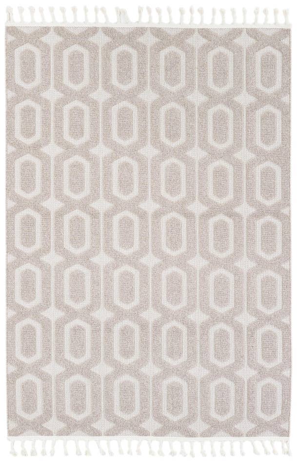 Detail image of 5' 3 x 7' 8 Easy-Clean Lattice Indoor / Outdoor Rug