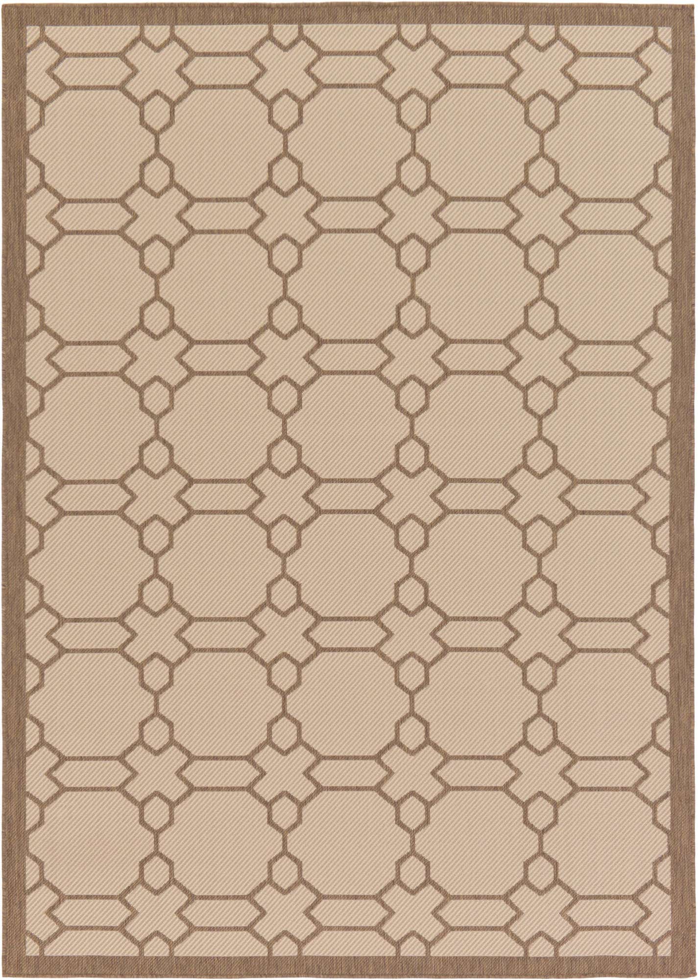 7' x 10' Easy-Clean Lattice Indoor / Outdoor Rug