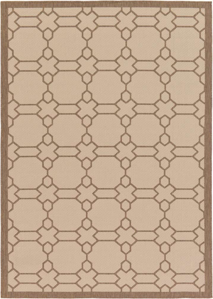 7' x 10' Easy-Clean Lattice Indoor / Outdoor Rug