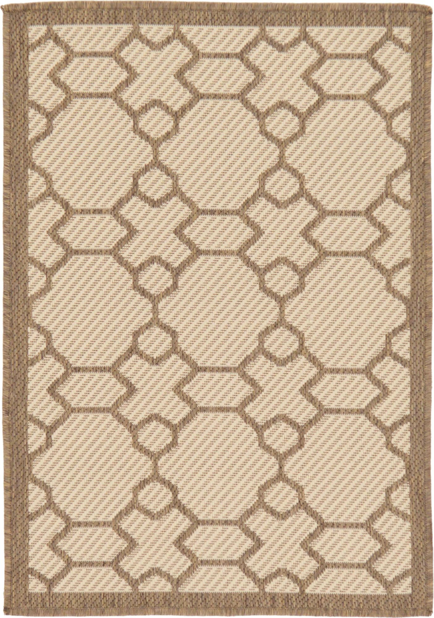 2' 2 x 3' Easy-Clean Lattice Indoor / Outdoor Rug