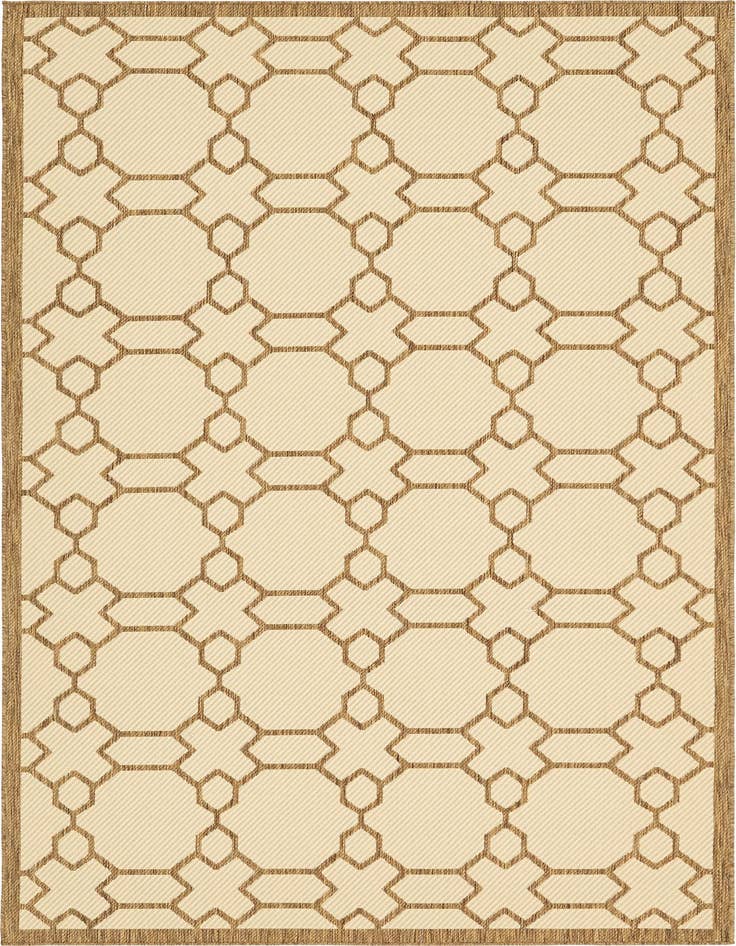 Detail image of 6' x 9' Easy-Clean Lattice Indoor / Outdoor Rug