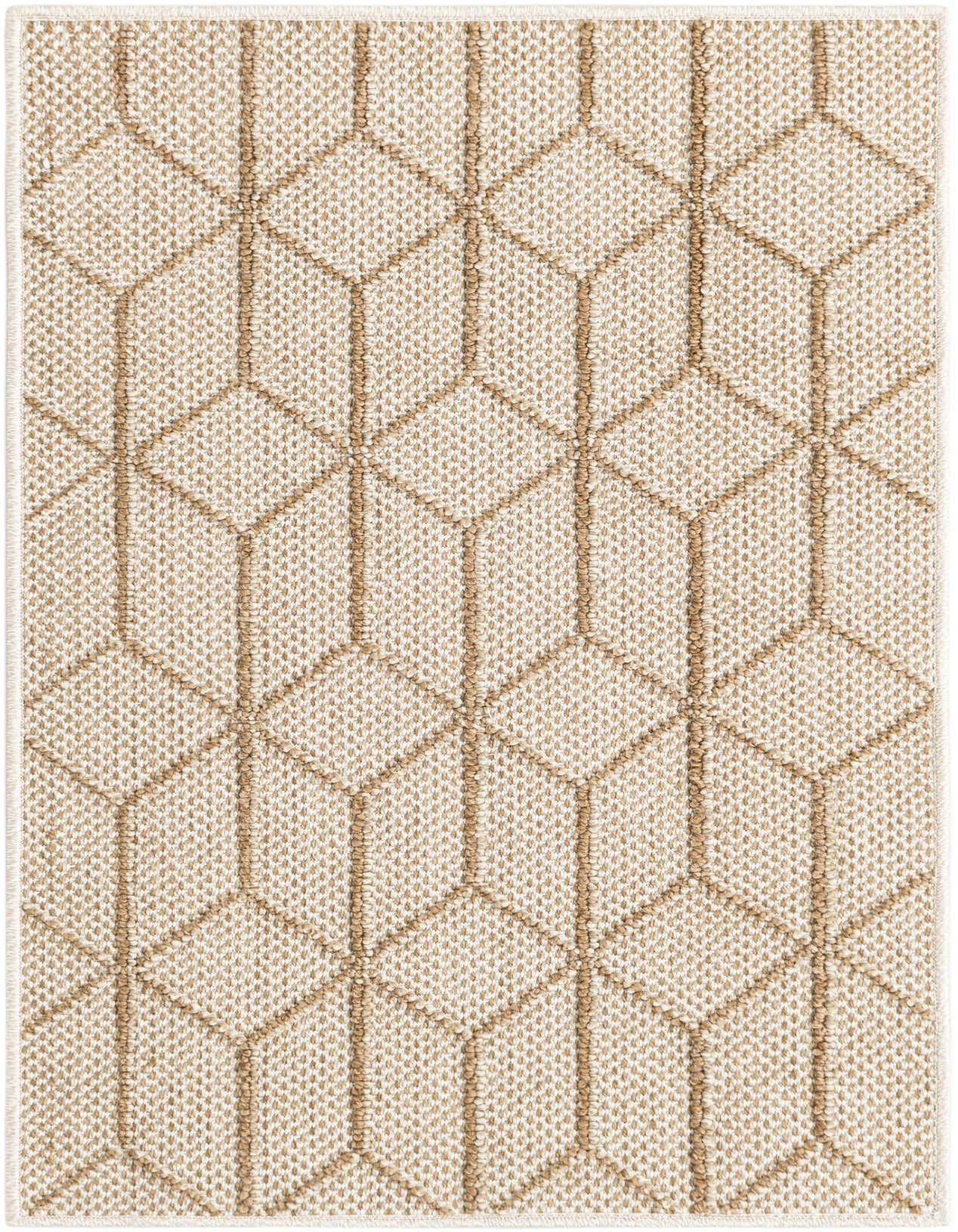 2' x 3' 1 Easy-Clean Lattice Indoor / Outdoor Rug