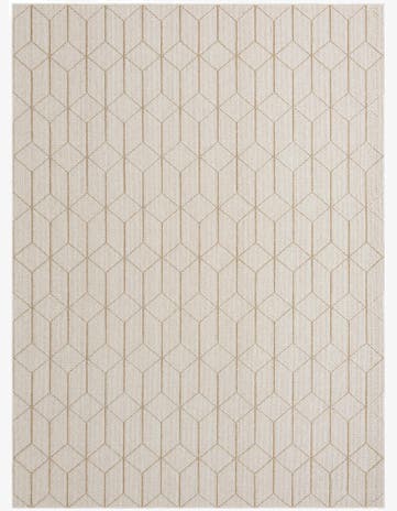 9' x 12' Easy-Clean Lattice Indoor / Outdoor Rug